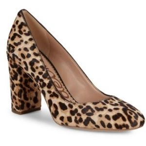 Sam Edelman Stillson Leopard Calf-Hair Pumps